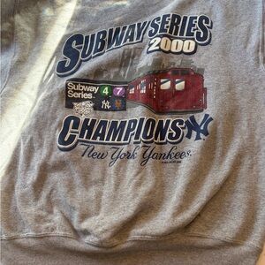 Subway Series 2000 Gray Crewneck Sweater